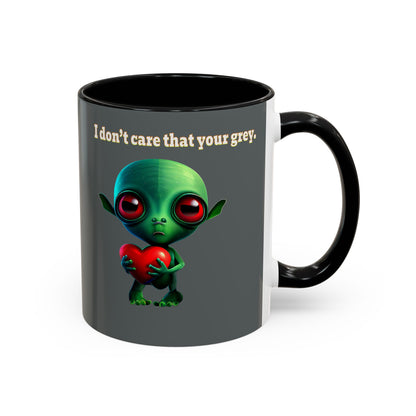 I don't care that your grey - Accent Mug (dark grey)