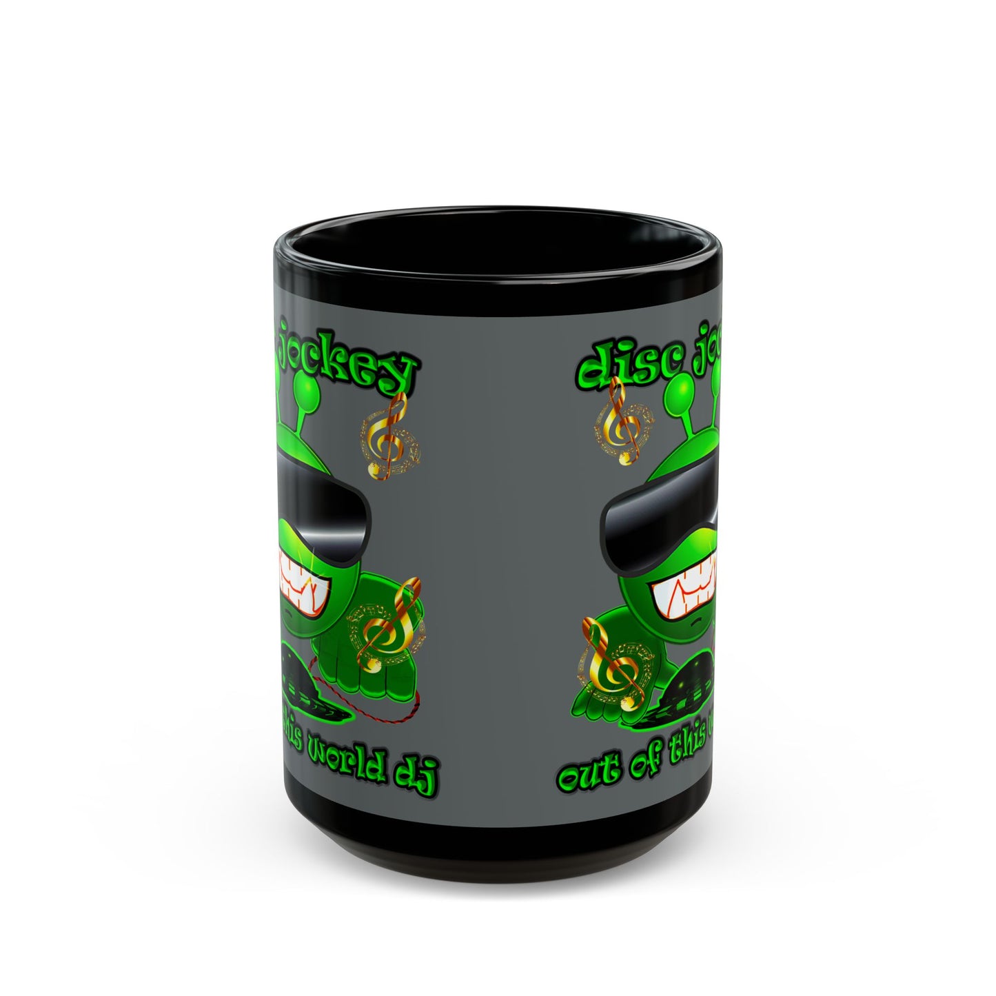 disc jockey - Black Mug (dark grey)