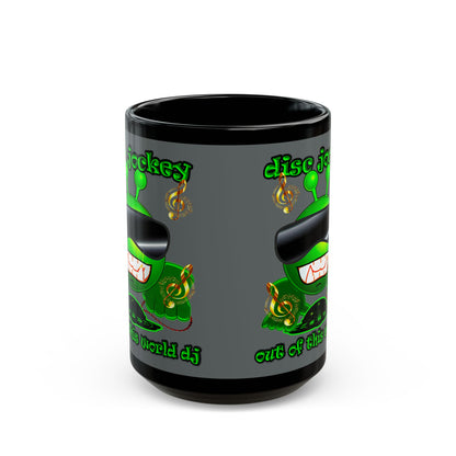 disc jockey - Black Mug (dark grey)