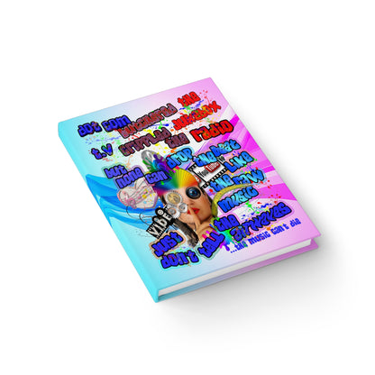 drop the beat - journal-blank (light blue-pink wave)