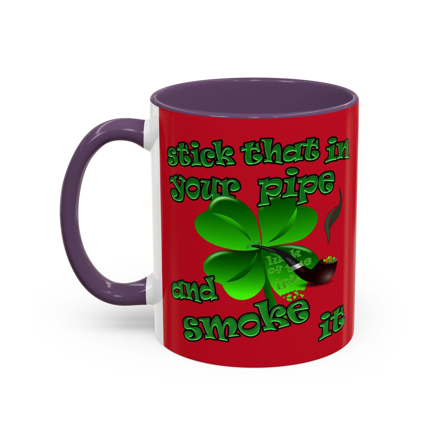 celtics logo - Accent Mug (dark red)