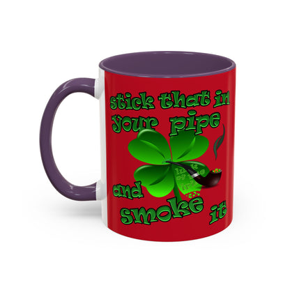 celtics logo - Accent Mug (dark red)