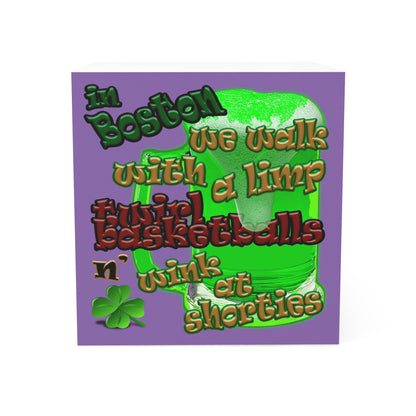 celtic's logo - note cube (light purple)