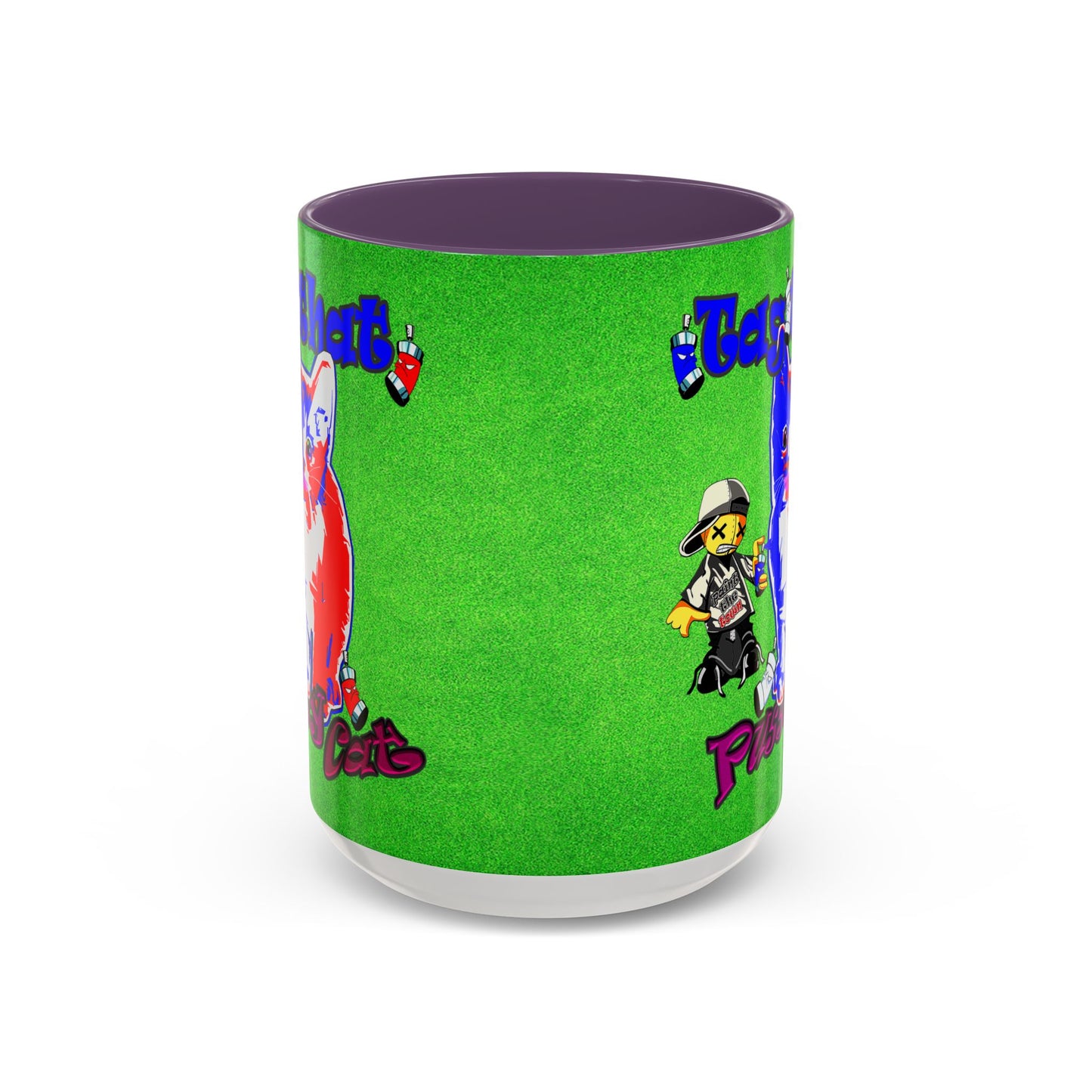 tag that - Accent Mug (green turf)