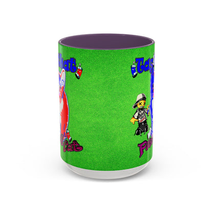 tag that - Accent Mug (green turf)