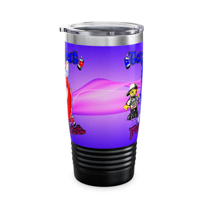 tag that - Ringneck Tumbler, 20oz (purple-pink wave)