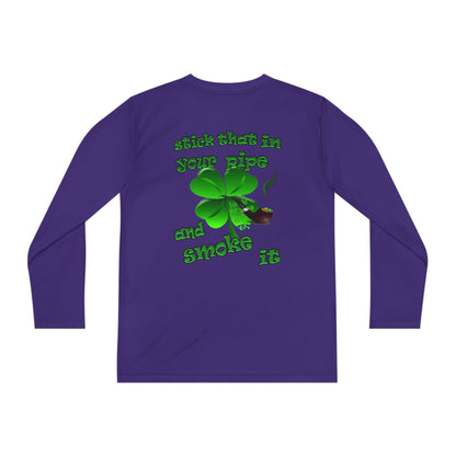 celtics logo - Youth Long Sleeve Competitor Tee