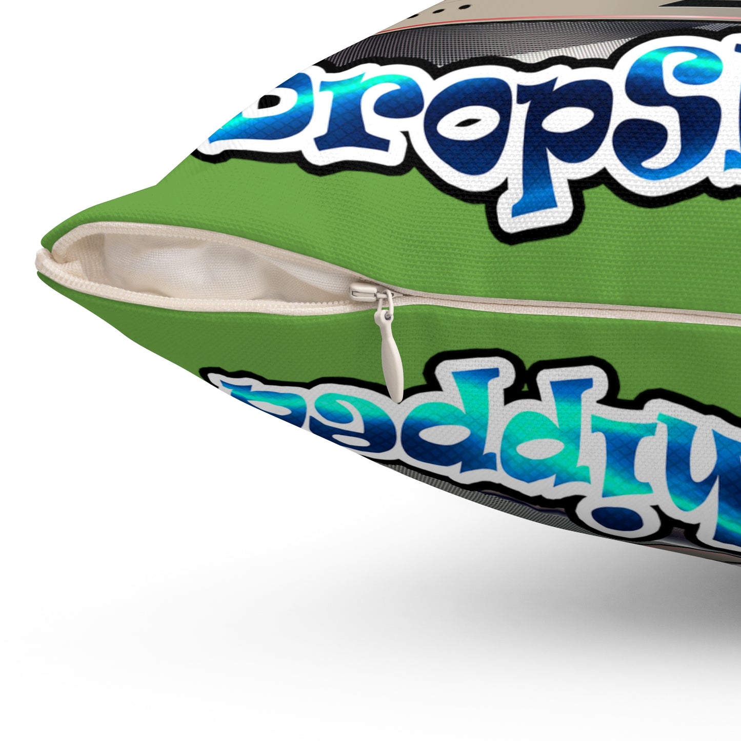 logo - Spun Polyester Square Pillow - (green)