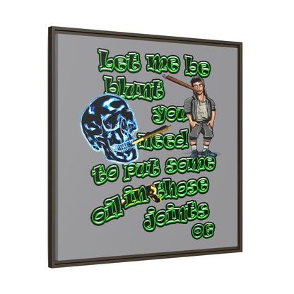 og - framed canvas art (grey)