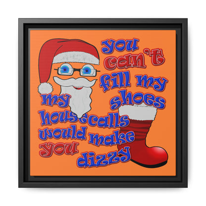 santa's shoes - framed canvas art (crusta)