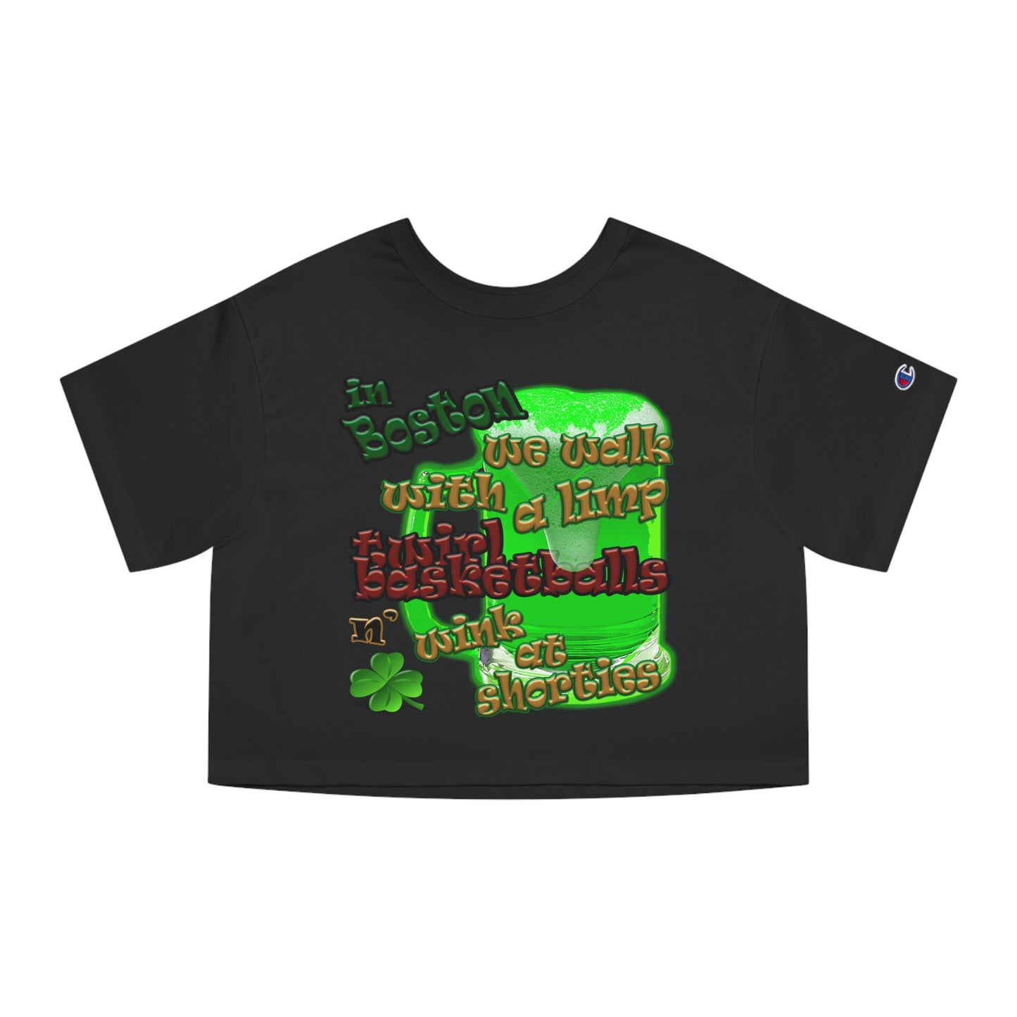 celtics logo - Champion Women's Heritage Cropped T-Shirt