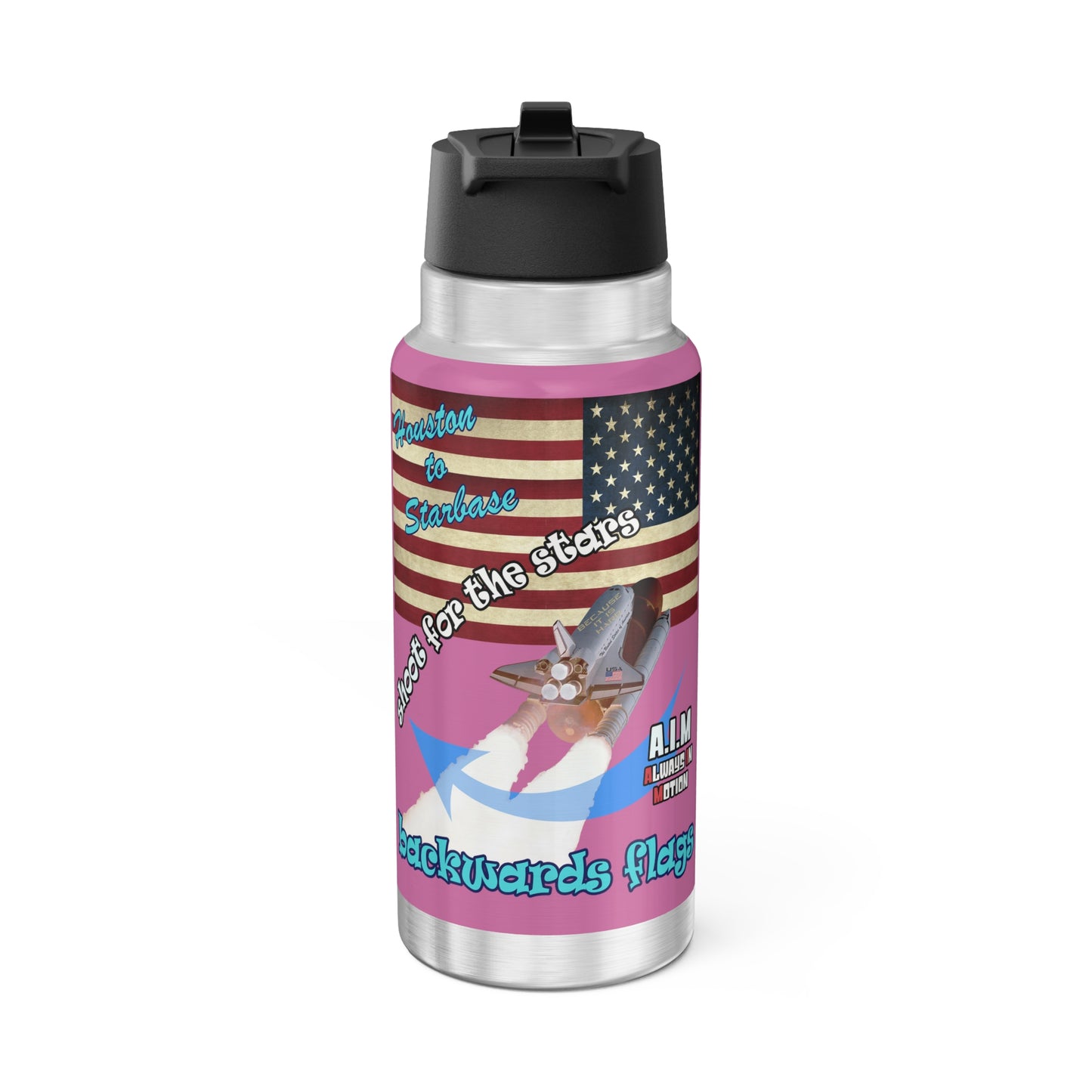 shoot for the stars - Gator Tumbler, 32oz (light pink)