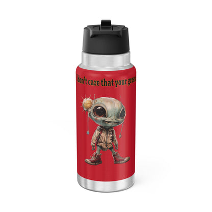 I don't care that your grey - Gator Tumbler, 32oz (dark red)