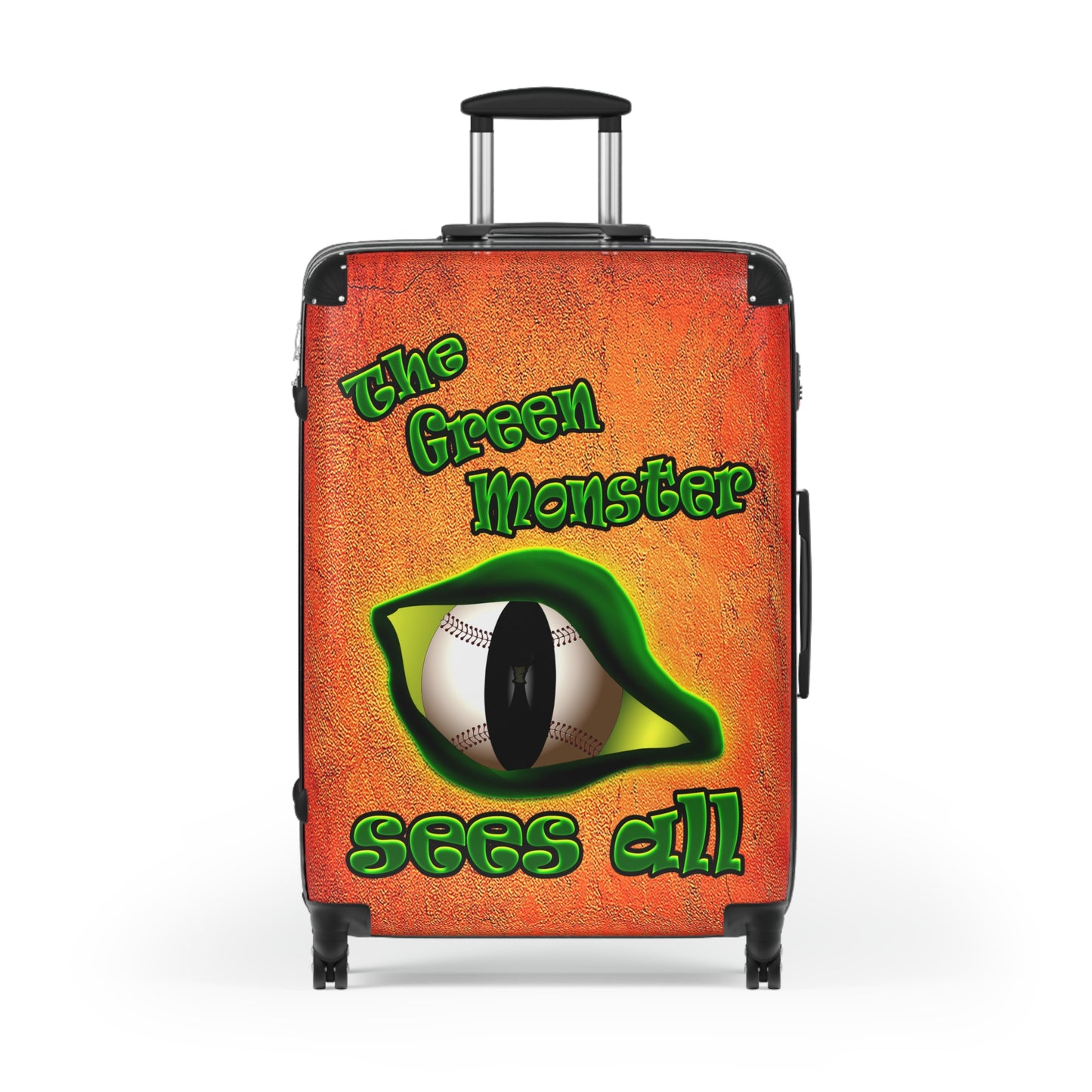 green monster - Suitcase (burnt orange)