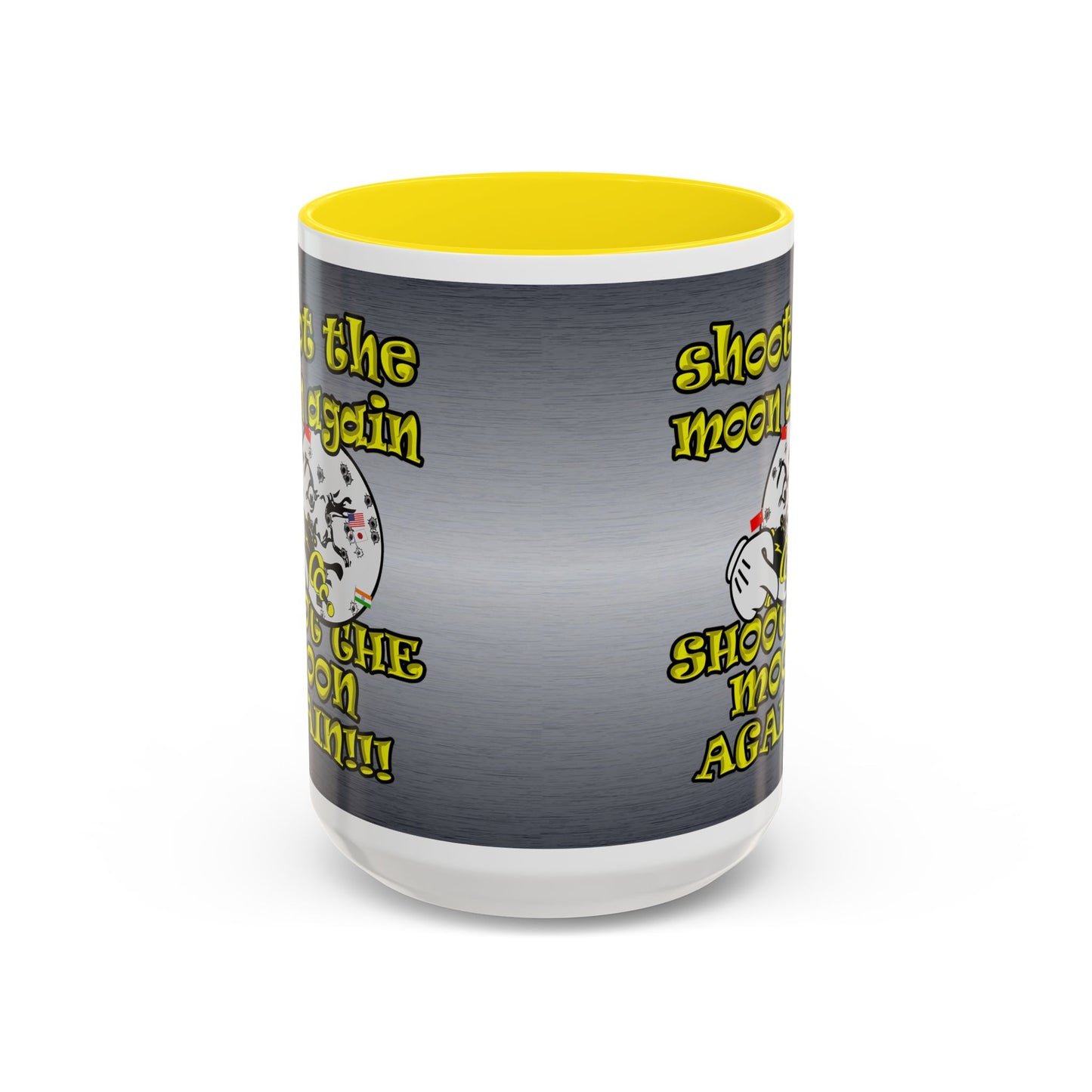 shoot the moon again - Accent Mug (brushed nickel)