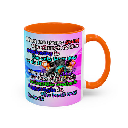 doggystyle - Accent Mug (light blue-pink wave)