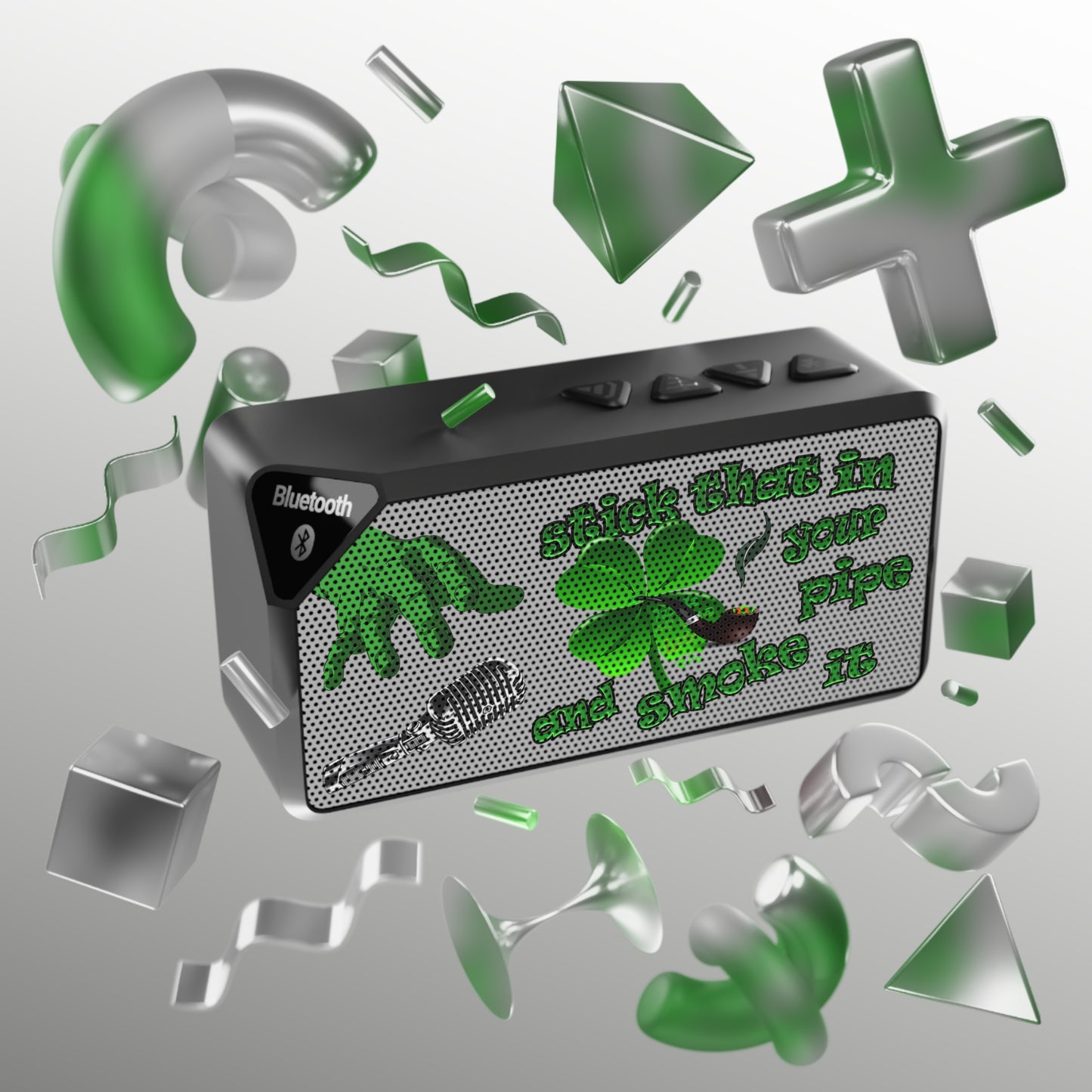 stick that in your pipe and smoke it - Jabba Bluetooth Speaker (light grey)