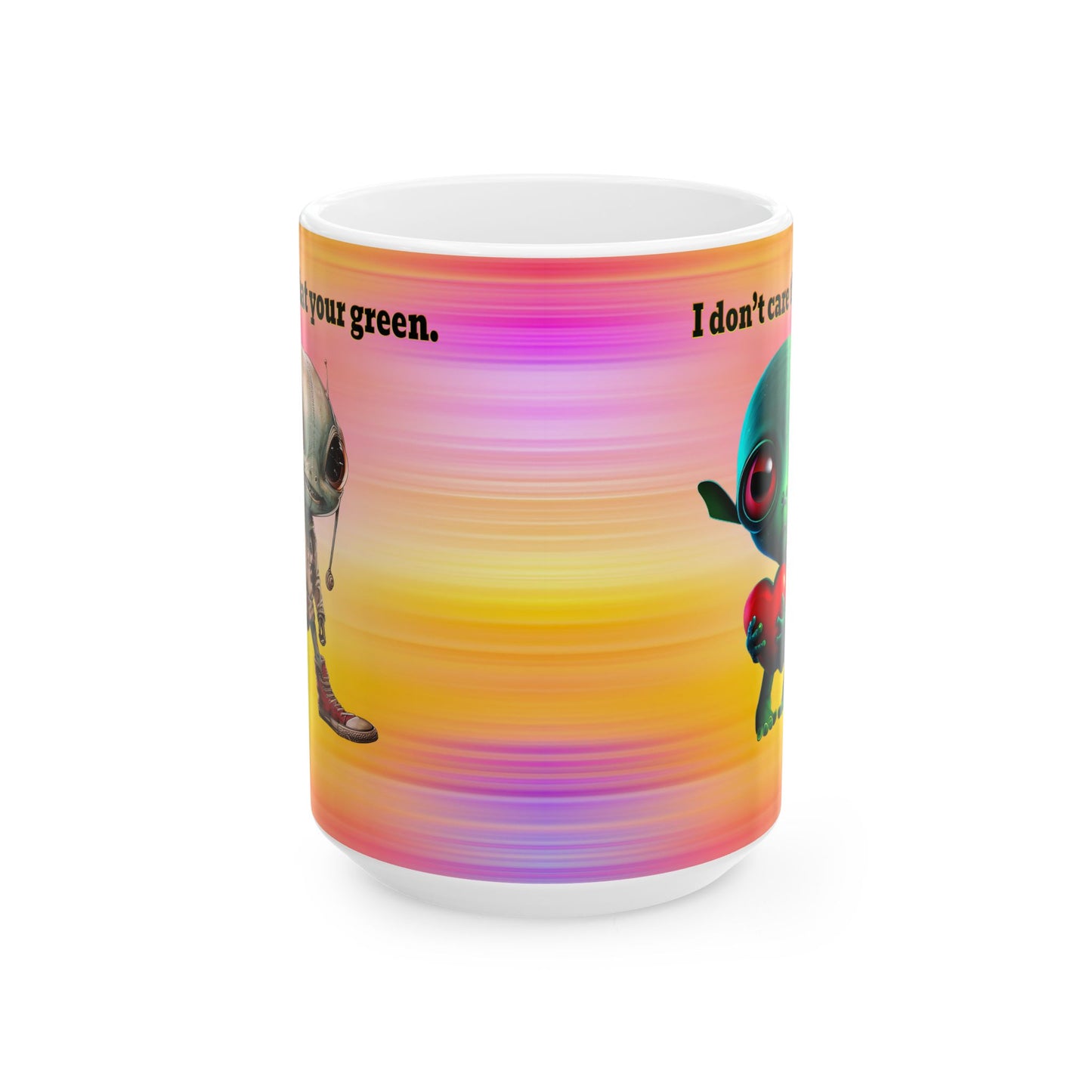 I don't care that your grey - White Mug (color blur)
