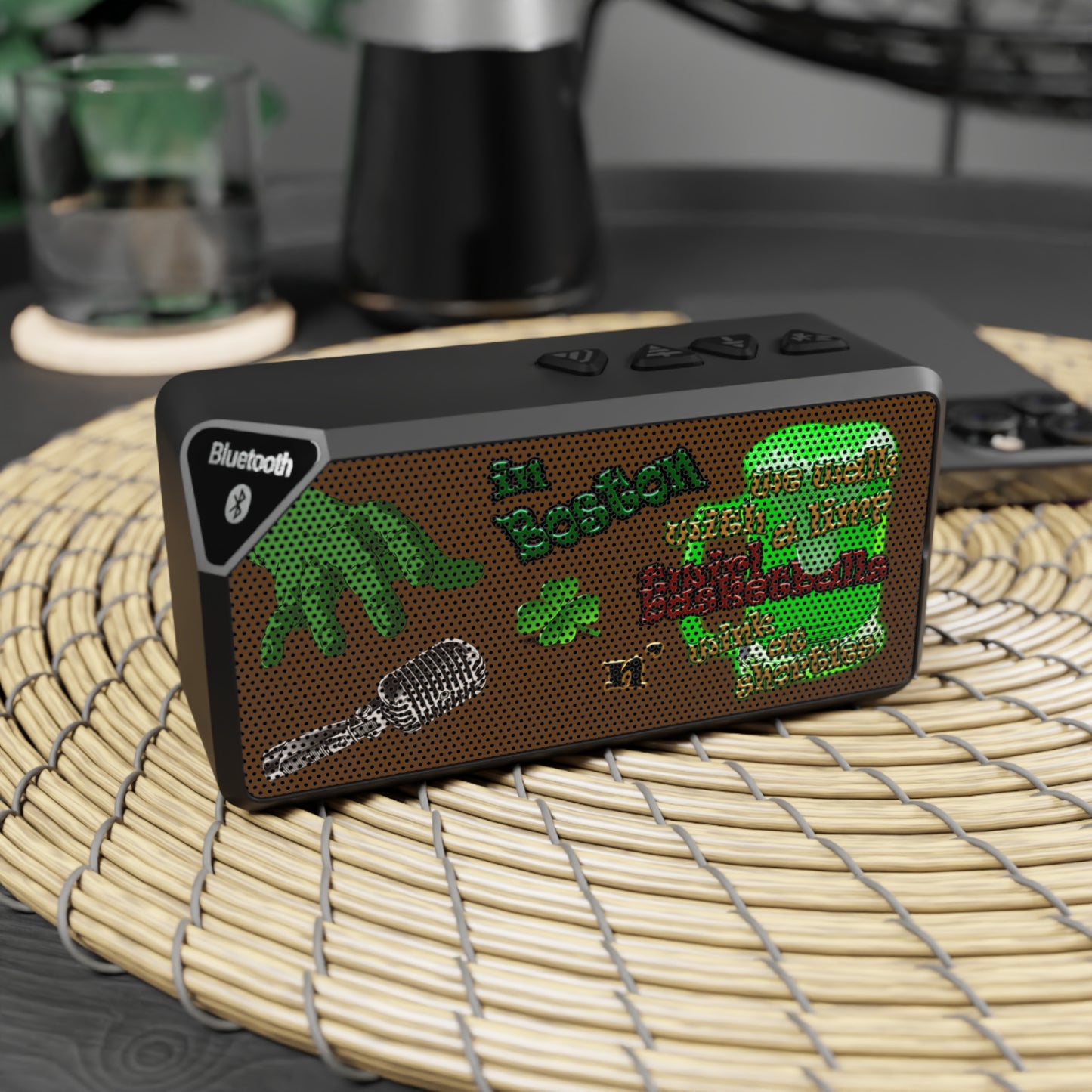 celtics logo - Jabba Bluetooth Speaker (brown)