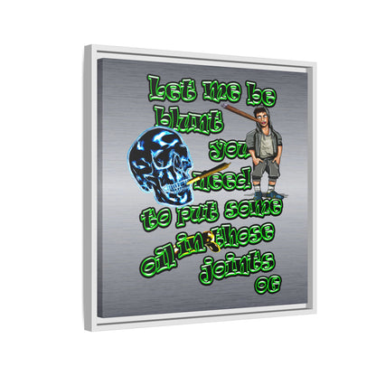 og - framed canvas art (brushed nickel)