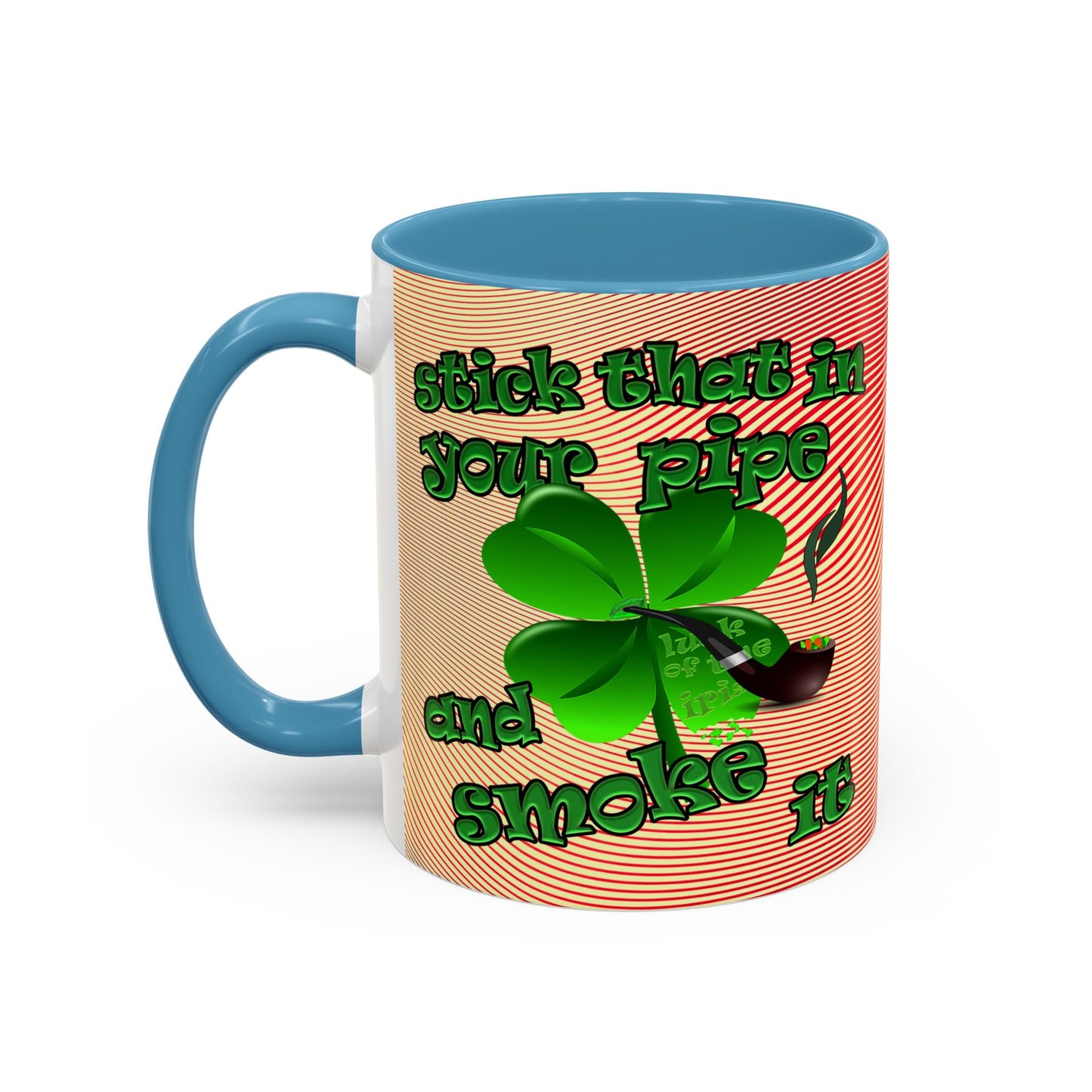 celtics logo - Accent Mug (yellow-orange wave)