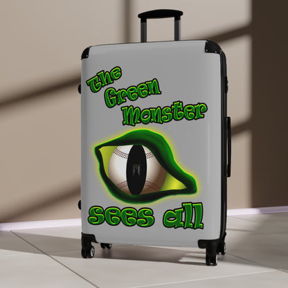 green monster - Suitcase (light grey)