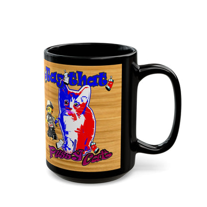 tag that - Black Mug (butterscotch wood finish)