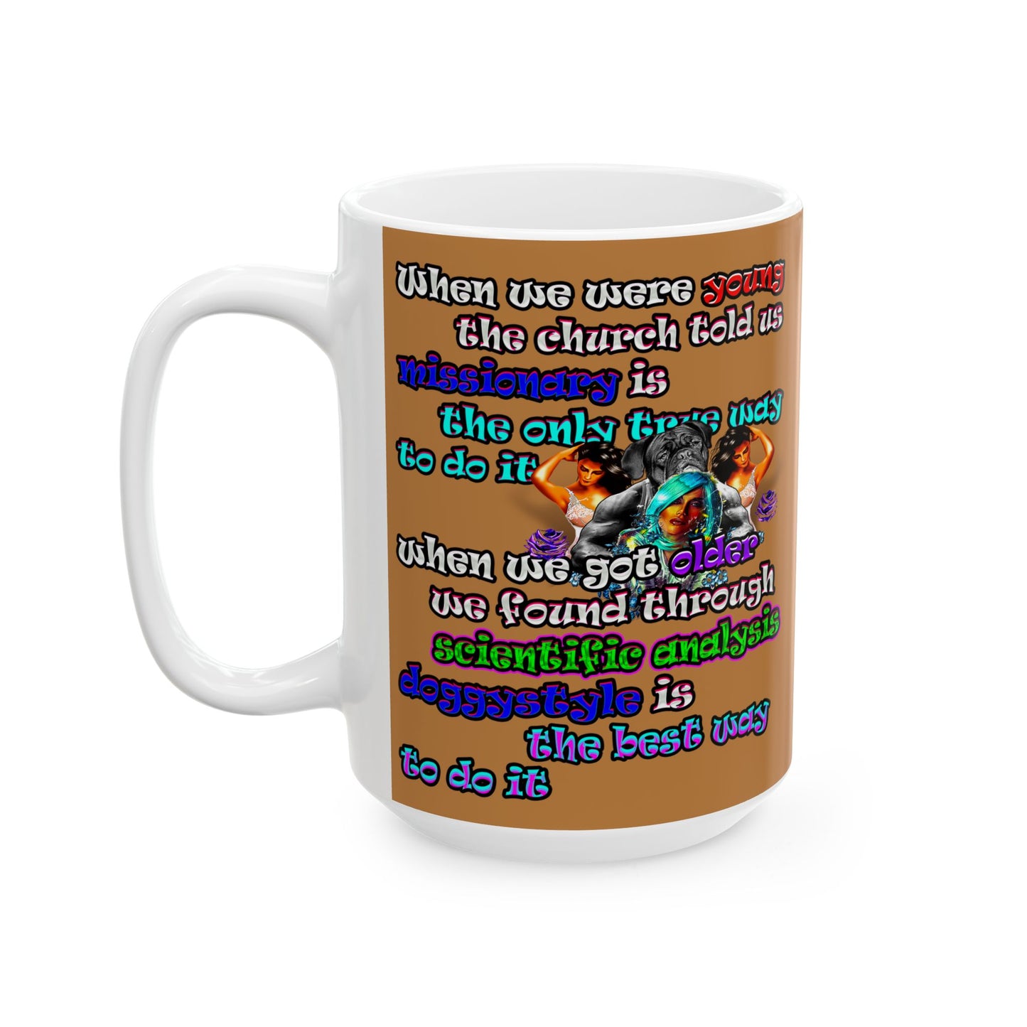 doggystyle - White Mug (light brown)