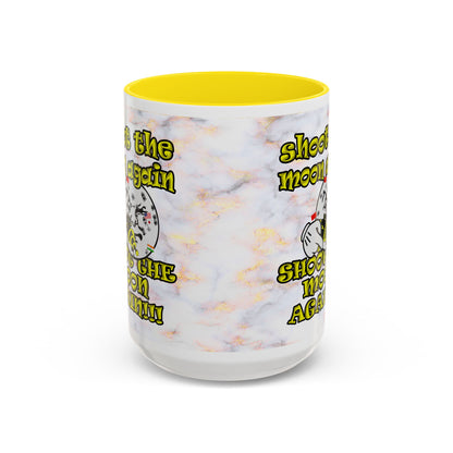 shoot the moon again - Accent Mug (white marble)