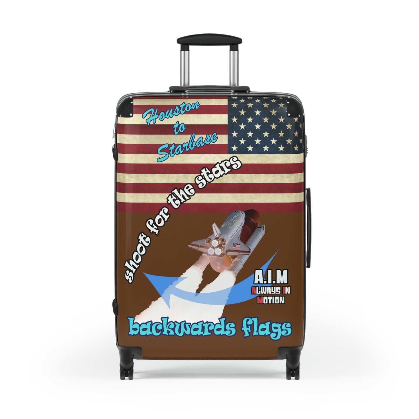 shoot for the stars - Suitcase (brown)
