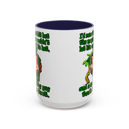turtle race - Accent Mug (white)