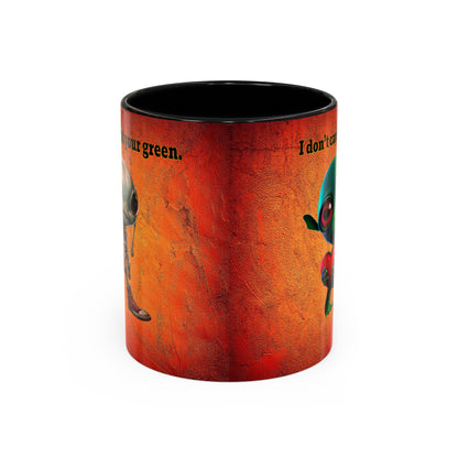 I don't care that your grey - Accent Mug (burnt orange)