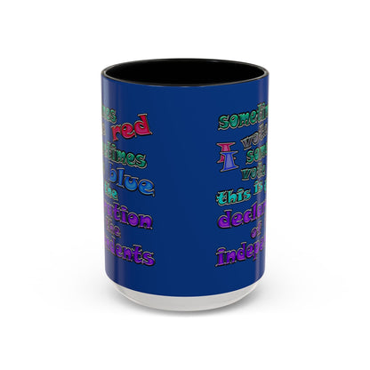 declaration of the independents - Accent Mug (dark blue)