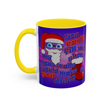 santa's shoes - Accent Mug (purple-pink wave)