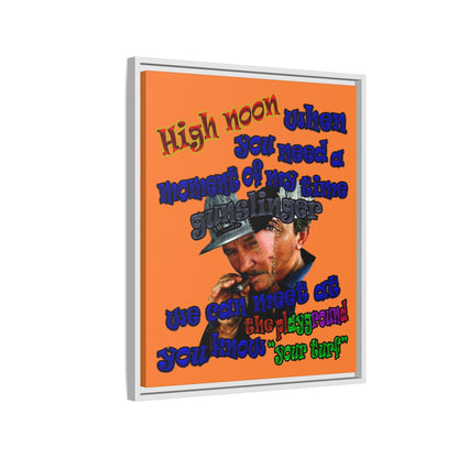 high noon - framed canvas art (crusta)