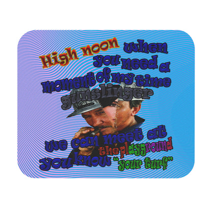 high noon - Mouse Pad (Rectangle) (light blue-purple wave)