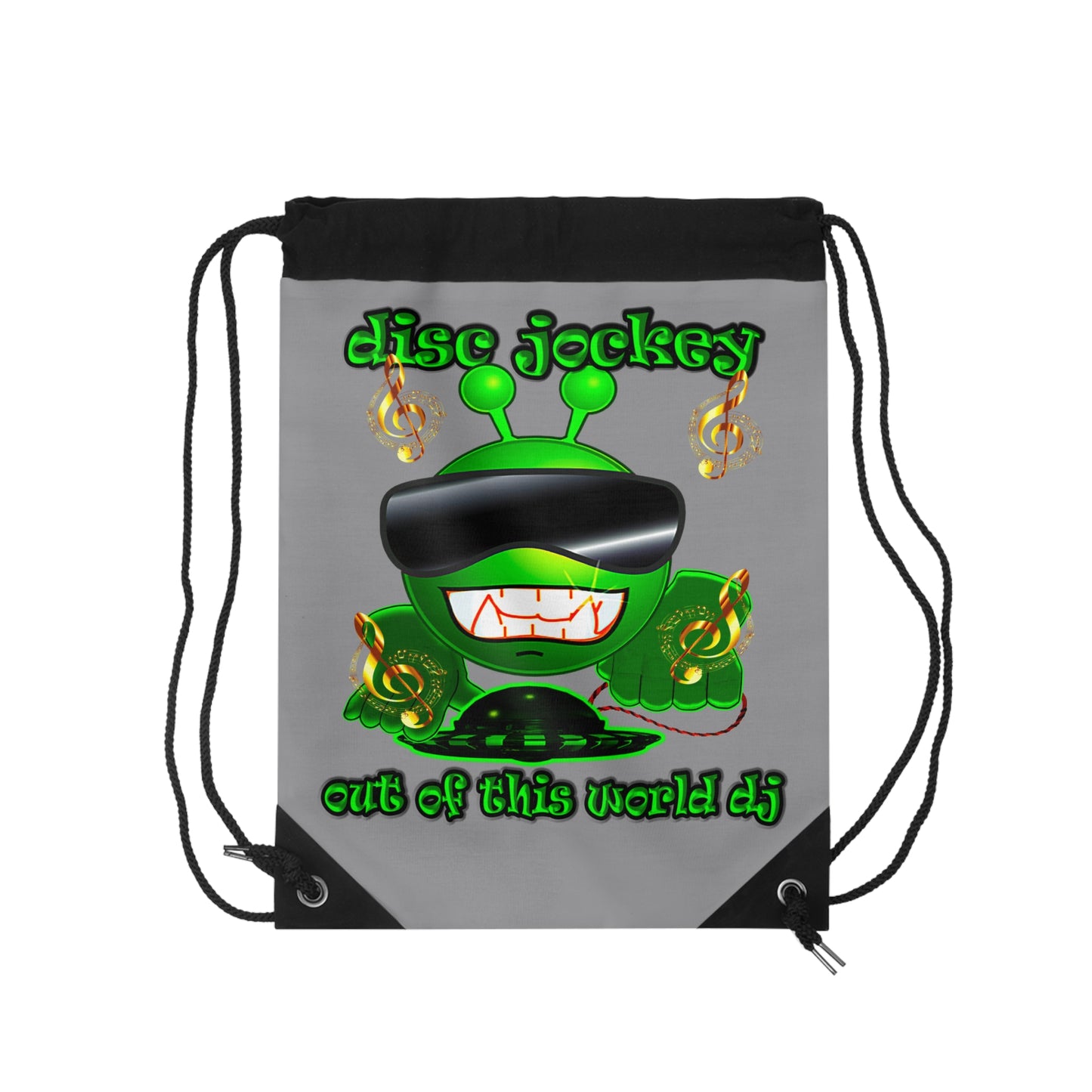disc jockey - Drawstring Bag (grey)