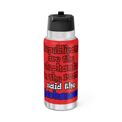 donkeys and elephants - Gator Tumbler, 32oz (red)