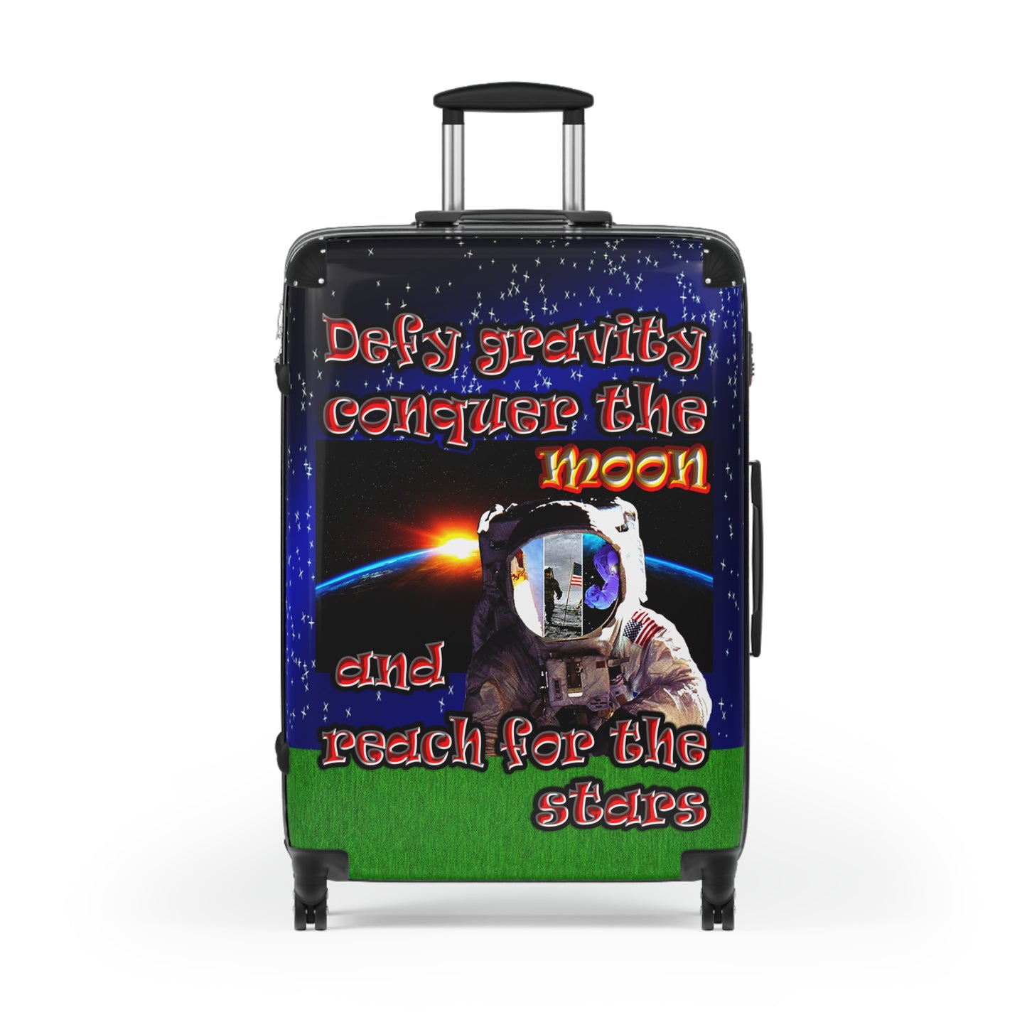 defy conquer reach - Suitcase ('snoops' background)
