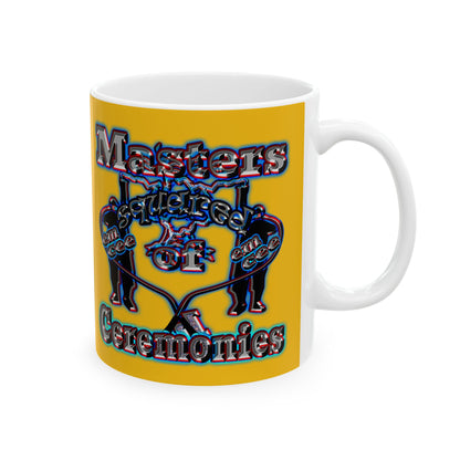 em cee squared - White Mug (yellow)