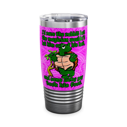 turtle race - Ringneck Tumbler, 20oz (pink swirl)