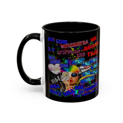 drop the beat - Accent Mug (black)