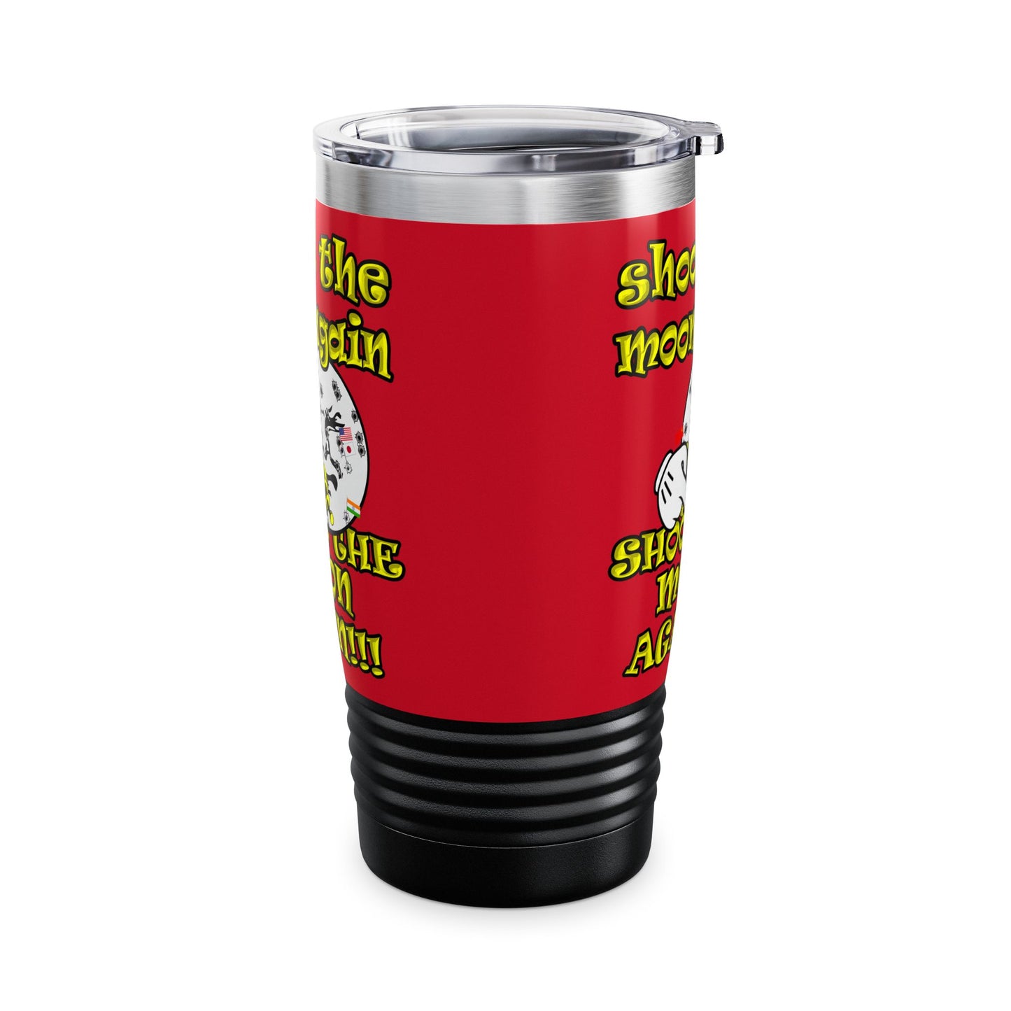 shoot the moon again - Ringneck Tumbler, 20oz (dark red)