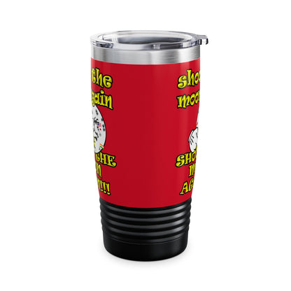 shoot the moon again - Ringneck Tumbler, 20oz (dark red)
