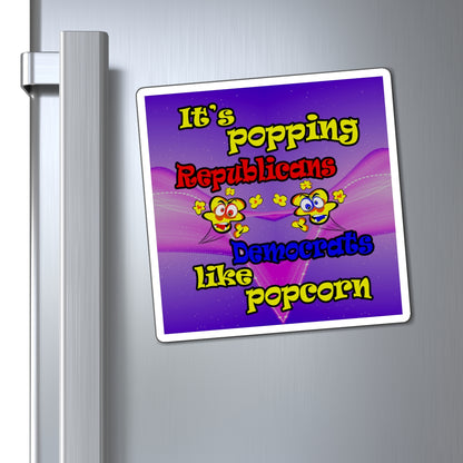 popping like popcorn - Magnets - (purple-pink wave)