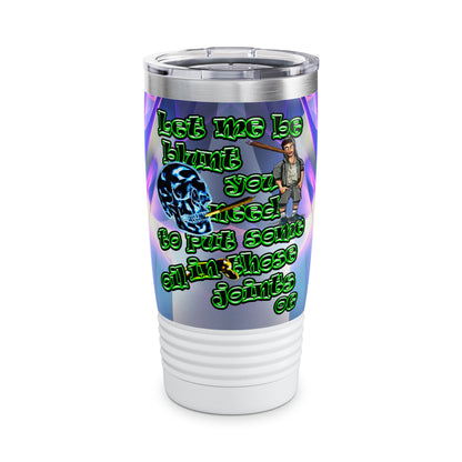 og - Ringneck Tumbler, 20oz (grey-pink wave)