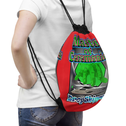 logo - Drawstring Bag (red)