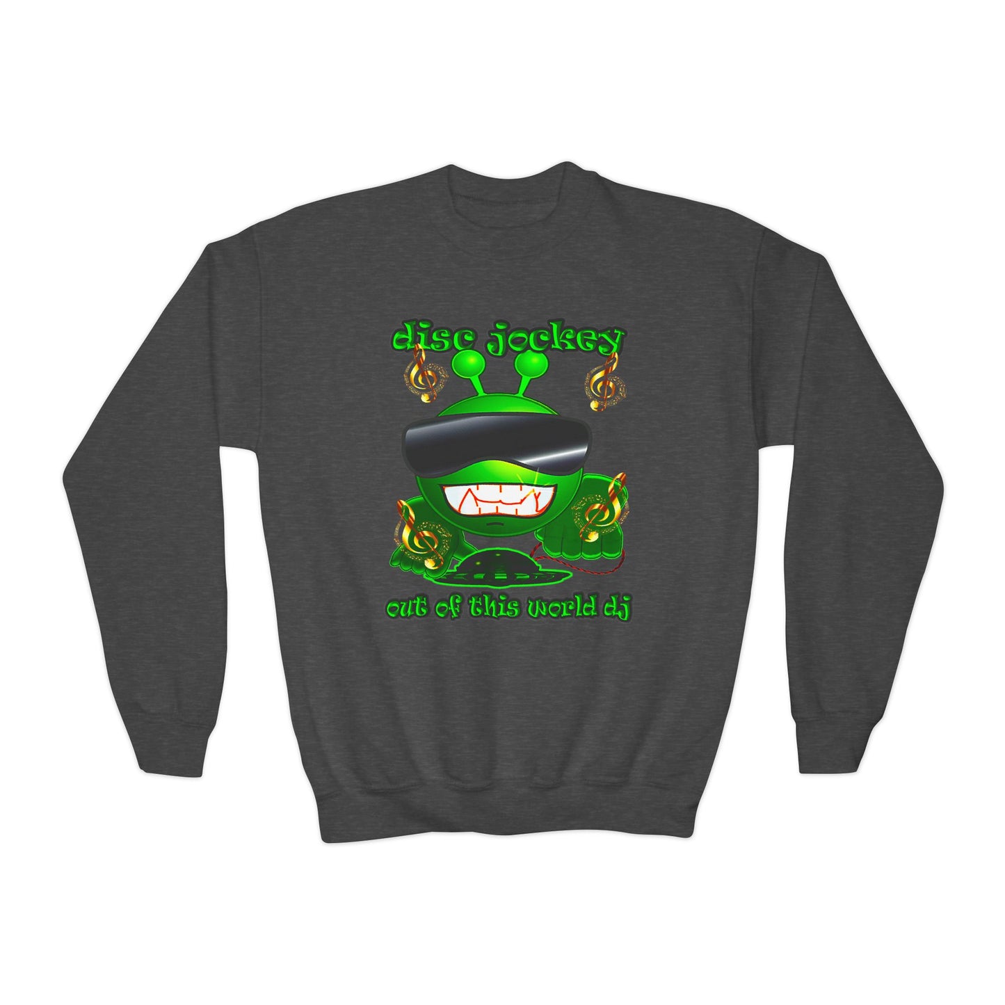 disc jockey - Youth Crewneck Sweatshirt