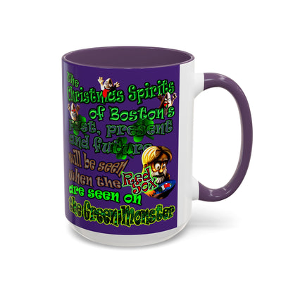 christmas spirits of boston - Accent Mug (purple)