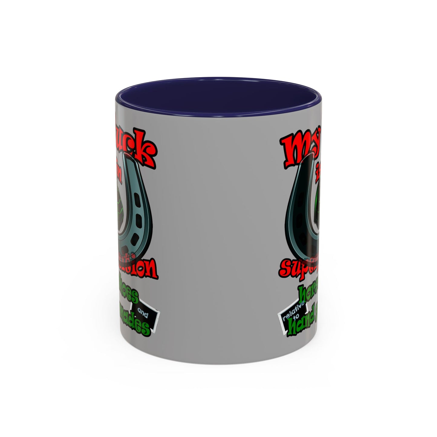 my luck - Accent Mug (light grey)